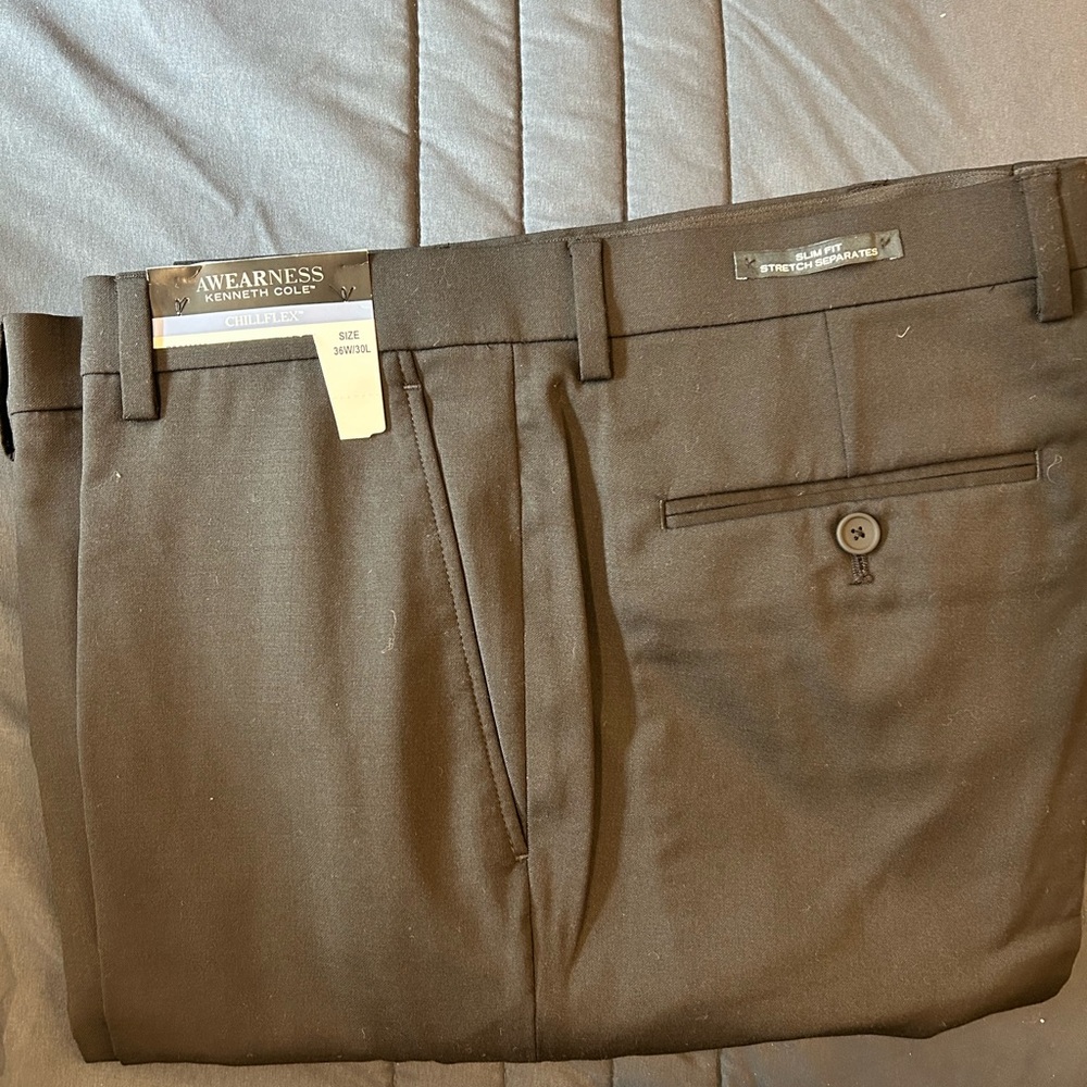 Kenneth Cole Classic Black Dress Pants